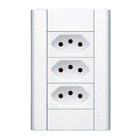 Conjunto de Tomada de Energia Branco Modulare Fame