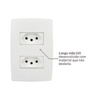 Conjunto de Tomada Dupla 10A Pial Plus Pial Legrand