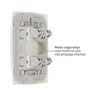 Conjunto de Tomada Dupla 10A Pial Plus Pial Legrand