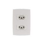 Conjunto de Tomada Dupla Espaçada 2P+T 20A 250V Lexman