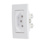 Conjunto de Tomada Energia 10A Branco MóvelPró Alumbra