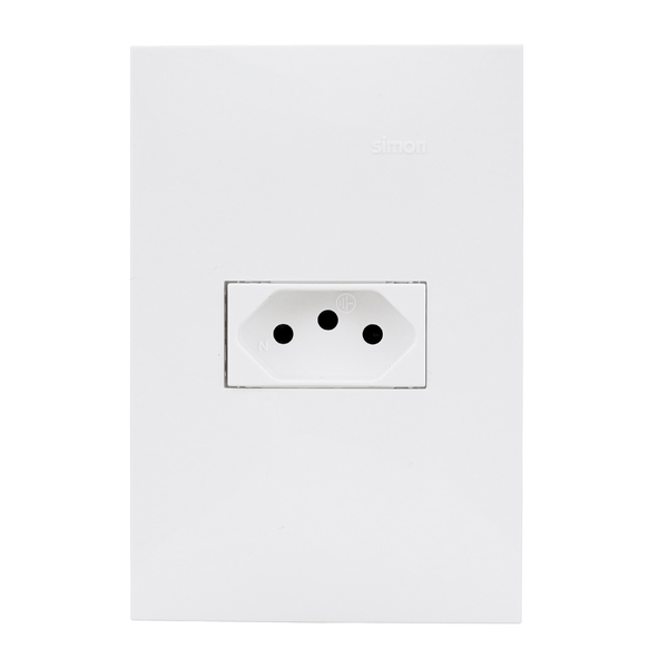 Conjunto de Tomada Energia 10A Branco S35 Simon