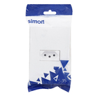 Conjunto de Tomada Energia 10A Branco S35 Simon