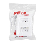 Conjunto de Tomada Energia 10A Branco Stella Steck