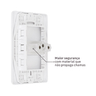 Conjunto de Tomada Energia 20A Branco Stella Steck