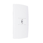 Conjunto de Tomada Telefonia Branco Lille Lexman