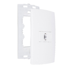 Conjunto de Tomada Telefonia Branco Lille Lexman