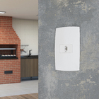 Conjunto de Tomada Telefonia RJ11 Branco Lille Lexman