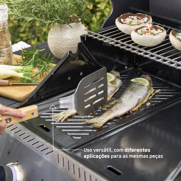 Conjunto de Utensílios para Churrasco Magnético Naterial