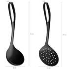Conjunto De Utensílios Cozinha Plástico Nylon 6 Peças Preto S