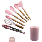 Conjunto De Utensilios Silicone 8 Pecas Fouet Concha Pincel P
