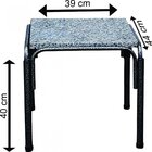 Conjunto De Varanda 4 Cadeiras E Mesa De Centro Veneza Luxo