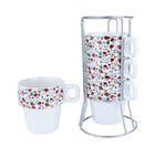 Conjunto De Xícaras Frida Kahlo Conjunto De Xícaras Fridi Kah