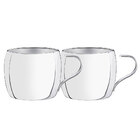 Conjunto De Xicaras Inox Para Cha E Capuccino Acabamento Bril