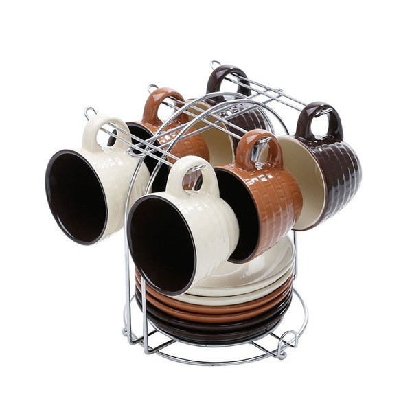 Conjunto De Xícaras Para Café Com Pires 6 Peças 90 Ml Alpha-b