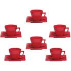 Conjunto De Xícaras Para Chá 200ml Com Pires 6 Peças Quartier