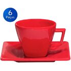 Conjunto De Xícaras Para Chá 200ml Com Pires 6 Peças Quartier