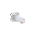Conjunto De Xicaras Porcelana 6 Peças Cute Birds Cafe  90ml