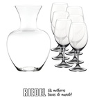Conjunto Decanter 6 Taças Riedel Ouverture Cristal Vinho Top