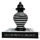 Conjunto Decoração Livro Decor + Ornamento De Cerâmica