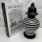 Conjunto Decoração Livro Decor + Ornamento De Cerâmica
