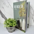 Conjunto Decoração Livro Verde + Vaso Prata De Cerâmica