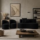 Conjunto Decorativo 02 Poltronas + Sofá Curvo Orgânico Nature