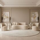 Conjunto Decorativo 02 Poltronas + Sofá Curvo Orgânico Nature