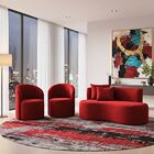 Conjunto Decorativo 02 Poltronas + Sofá Curvo Orgânico Nature