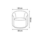 Conjunto Decorativo 02 Poltronas + Sofá Curvo Orgânico Nature