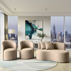 Conjunto Decorativo 02 Poltronas + Sofá Curvo Orgânico Nature