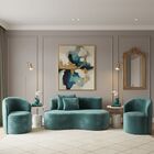 Conjunto Decorativo 02 Poltronas + Sofá Curvo Orgânico Nature