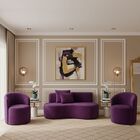 Conjunto Decorativo 02 Poltronas + Sofá Curvo Orgânico Nature