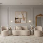 Conjunto Decorativo 02 Poltronas + Sofá Curvo Orgânico Nature