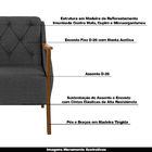 Conjunto Decorativo 2 Poltronas E 1 Namoradeira 2 Lugares Han