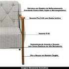 Conjunto Decorativo 2 Poltronas E 1 Namoradeira 2 Lugares Han