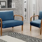 Conjunto Decorativo Anita Kit Namoradeira + Poltrona Sala, Re