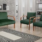 Conjunto Decorativo Anita Namoradeira + Poltronas Sala, Recep