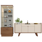 Conjunto Decorativo Cristaleira E Buffet Aparador Peggy/albân