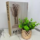 Conjunto Decorativo Livro 'decor' + Vaso Rose Gold Cerâmico