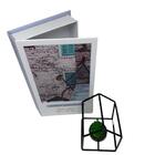 Conjunto Decorativo Livro E Enfeite De Metal Com Suculenta