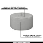 Conjunto Decorativo Sofá 240cm E Poltrona Clarke Com Puff Rou