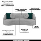 Conjunto Decorativo Sofá 240cm E Poltrona Clarke Com Puff Rou