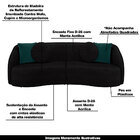 Conjunto Decorativo Sofá 240cm E Poltrona Clarke Com Puff Rou