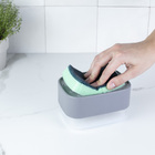 Conjunto Dispenser Para Detergente Com Lixeira 4.7l Trium Ou