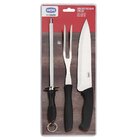 Conjunto Do Assador Mor 3 Peças Faca, Garfo E Chaira