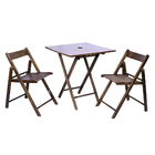 Conjunto Dobrável De Madeira Linha Classic Composto Mesa Tamp