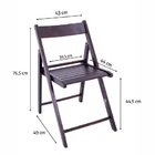 Conjunto Dobrável De Madeira Linha Classic Composto Por Mesa