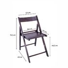 Conjunto Dobrável De Madeira Linha Classic Composto Por Mesa