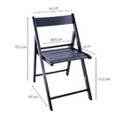 Conjunto Dobrável De Madeira Linha Classic Composto Por Mesa